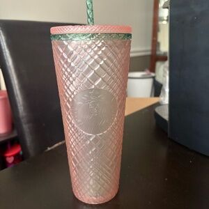 Pink and Mint Starbucks Tumbler